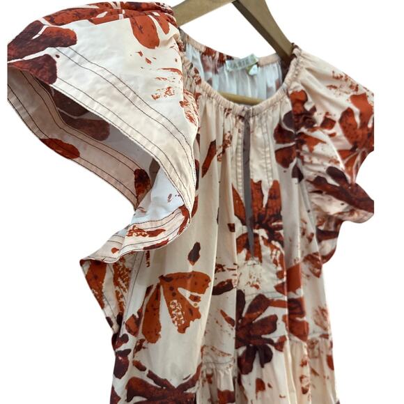 Marie Oliver Kara Aloha Poplin Mini Dress Multicolor Size Medium - Picture 6 of 11